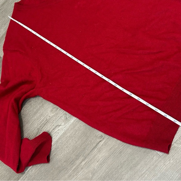 Club Room red cashmere V-neck Sweater 2 Ply Red Men’s Size XL - Picture 11 of 12